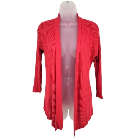 Calvin Klein Open Front Cardigan Pink/Red size s - Picture 1 of 11